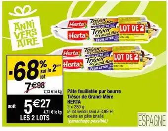 Pâte feuilletée pur beurre trésor de grand-mère herta