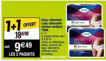 Cora x Carrefour Sous-vêtement lady silhouette normal medium tena offre