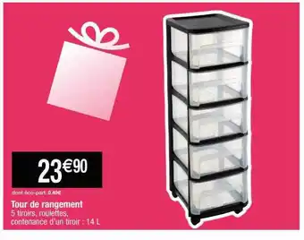 Cora x Carrefour Tour de rangement offre