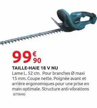 Taille-haie 18v nu