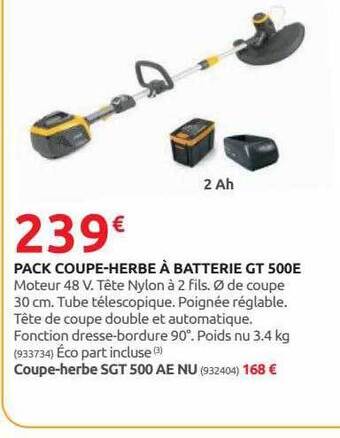 Rural Master Pack coupe-herbe à batterie gt 500e offre