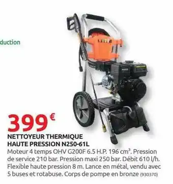 Rural Master Nettoyeur thermique haute pression n250-61l offre