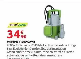 Rural Master Pompe vide-cave macxi jardin offre