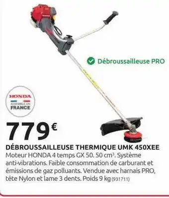 Rural Master Débroussailleuse thermique umk 450xee offre