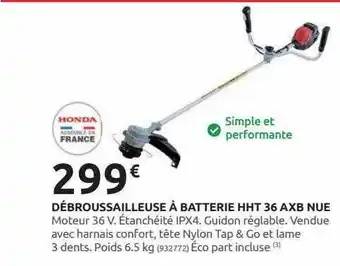 Rural Master Débroussailleuse à batterie hht 36 axb nue offre