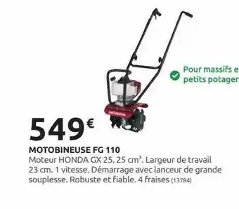 Rural Master Motobineuse fg 110 offre