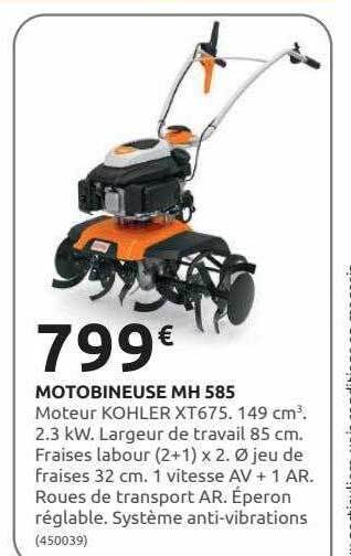 Rural Master Motobineuse mh 585 offre