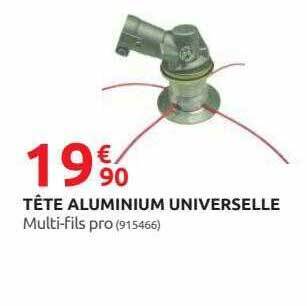 Rural Master Tête aluminium universelle offre
