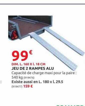 Rural Master Jeu de 2 rampes alu offre