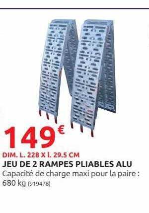 Rural Master Jeu de 2 rampes pliables alu offre