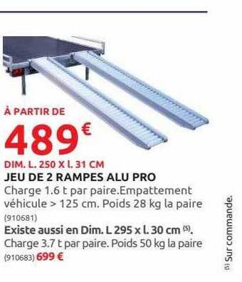Rural Master Jeu de 2 rampes alu pro offre
