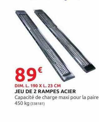 Rural Master Jeu de 2 rampes acier offre