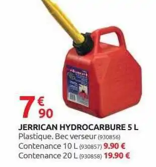 Jerrican hydrocarbure 5l
