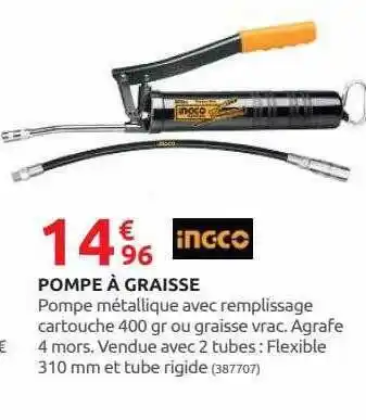 Rural Master Pompe à graisse inc-co offre