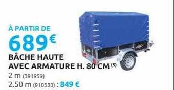 Rural Master Bâche haute avec armature h.80 cm offre