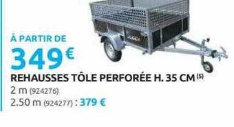 Rural Master Rehausses tôle perforée h.35 cm offre