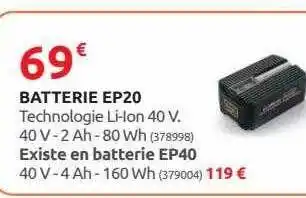 Rural Master Batterie ep20 offre