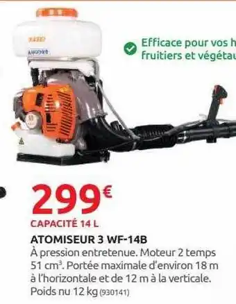 Rural Master Atomiseur 3 wf-14b offre