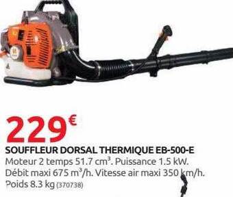 Rural Master Souffleur dorsal thermique eb-500-e offre