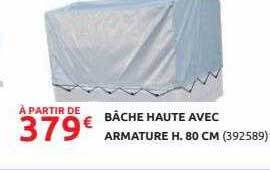 Rural Master Bâche haute avec armature h. 80 cm offre