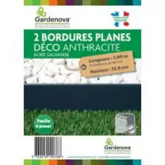 Point Vert Bordure deco anthracite x2 - home inter offre