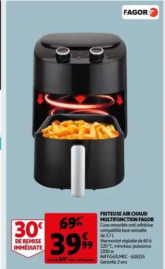 Auchan Friteuse air chaud multifonction fagor offre
