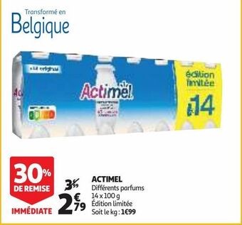 Auchan Supermarché Actimel offre