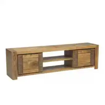 Bois & Chiffons Meuble tv bois strié 2p 2n | acacia verone offre