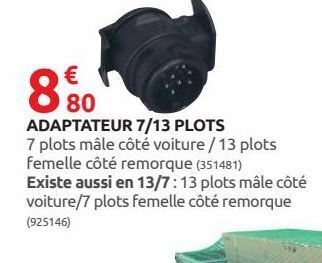 Rural Master Adaptateur 7/13 plots offre