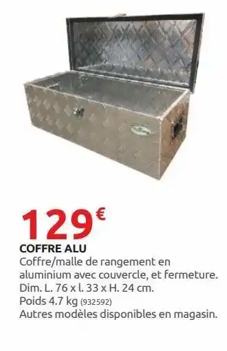 Rural Master Coffre alu offre