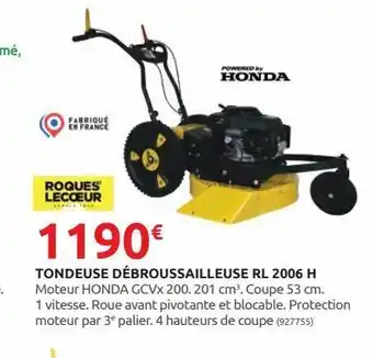 Rural Master Tondeuse debroussailleuse rl 2006 h offre