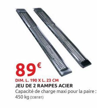 Rural Master Jeu de 2 rampes acier offre