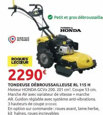 Rural Master Tondeuse debroussailleuse rl 115 h offre