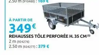 Rural Master Rehausses tole perforee h. 35 cm offre