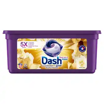 Lessive capsule souffle precieux dash pods