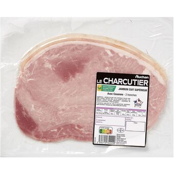 Jambon cuit supérieur auchan le charcutier