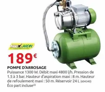 Pompe d´arrosage