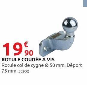 Rural Master Rotule coudee a vis offre