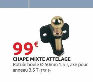 Chape mixte attelage