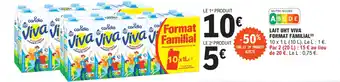E.Leclerc Lait uht viva format familial offre