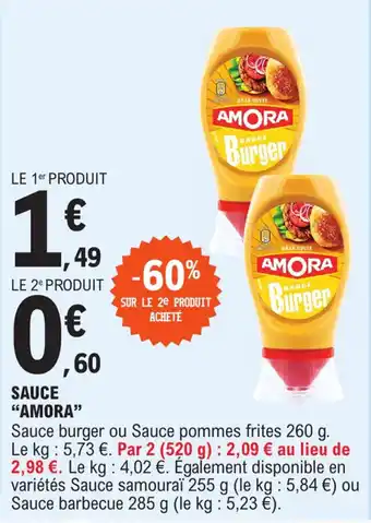 E.Leclerc Sauce "AMORA" offre