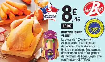 Pintade igp "LOUĂ"