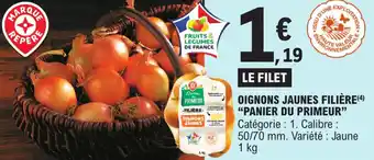 E.Leclerc Oignons jaunes filière "PANIER DU PRIMEUR" offre