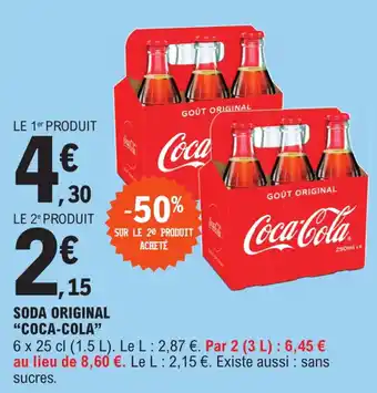 E.Leclerc Soda original "COCA-COLA" offre