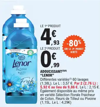 E.Leclerc Adoucissant "LENOR" offre