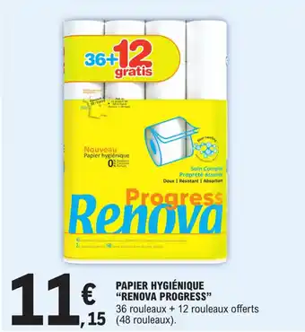 E.Leclerc Papier hygiénique "RENOVA PROGRESS" offre