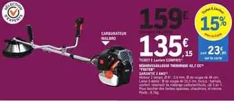 E.Leclerc Débroussailleuse thermique 42,7 CC "FOXTER" offre