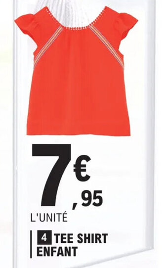 E.Leclerc Tee shirt enfant offre