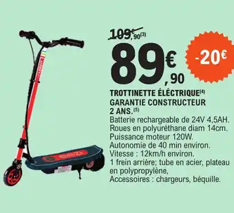 E.Leclerc Trottinette éléctrique offre