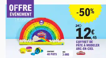 E.Leclerc Coffret de pâte à modeler arc-en-ciel offre
